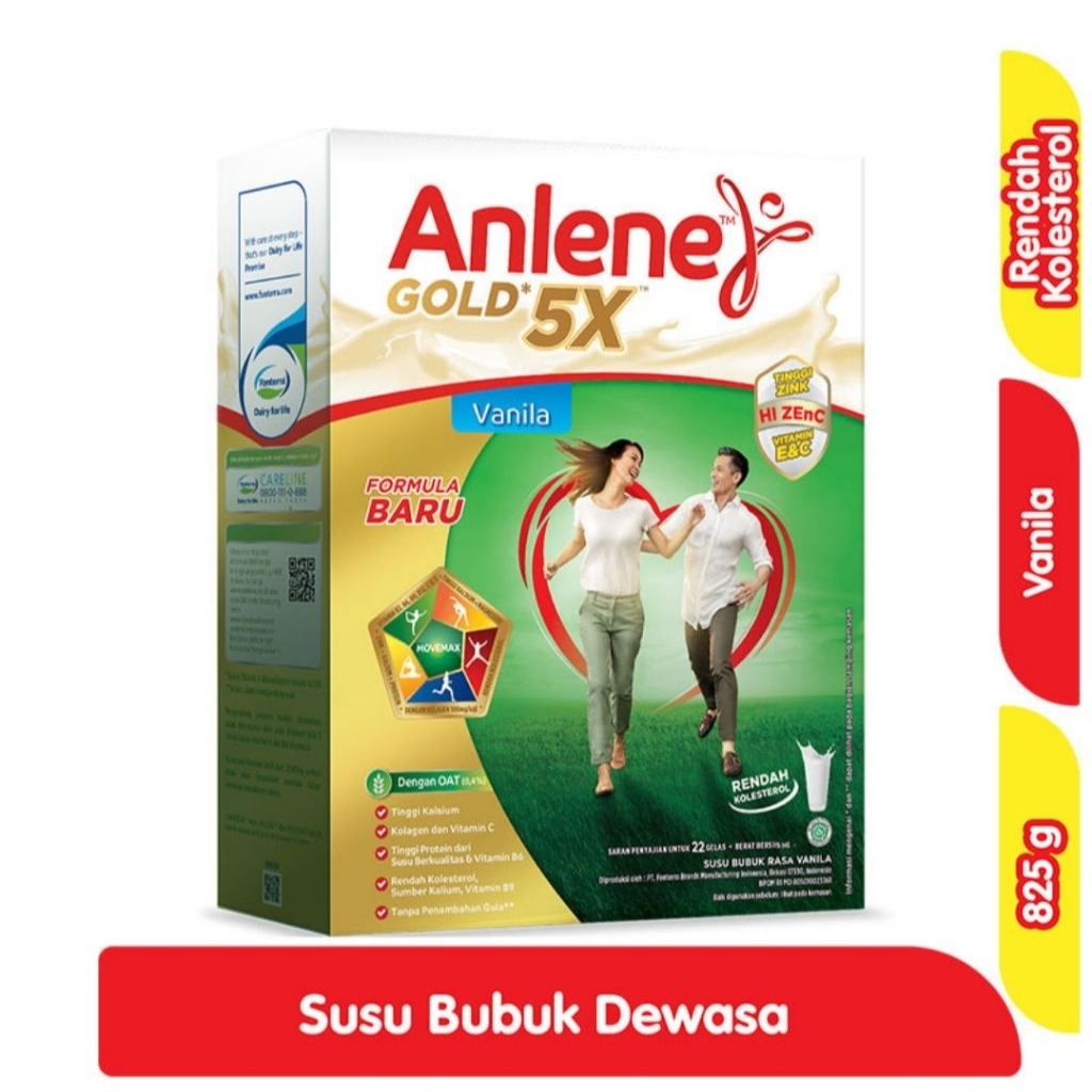 

Anlene Gold 5X Susu Bubuk Vanila 825 gram