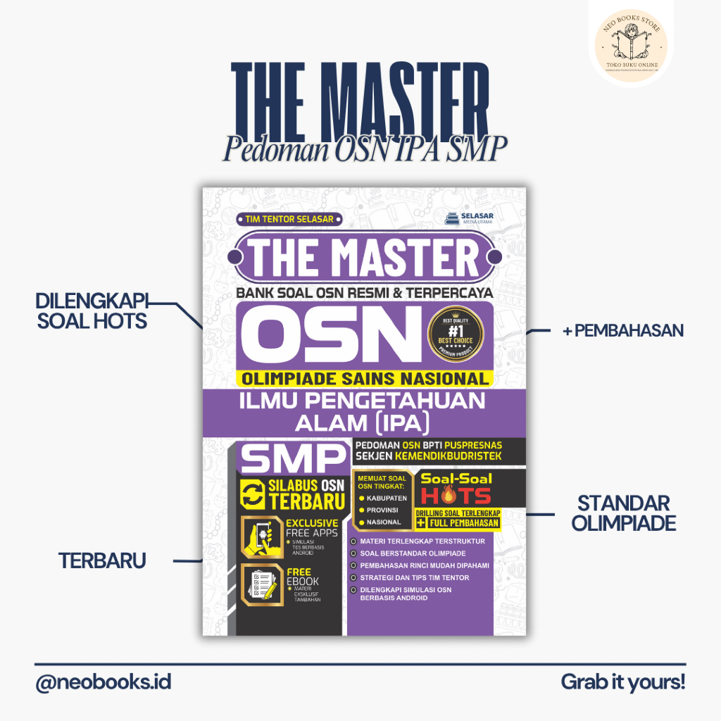 BUKU THE MASTER BANK SOAL OSN IPA SMP - BUKU PEDOMAN OSN SMP