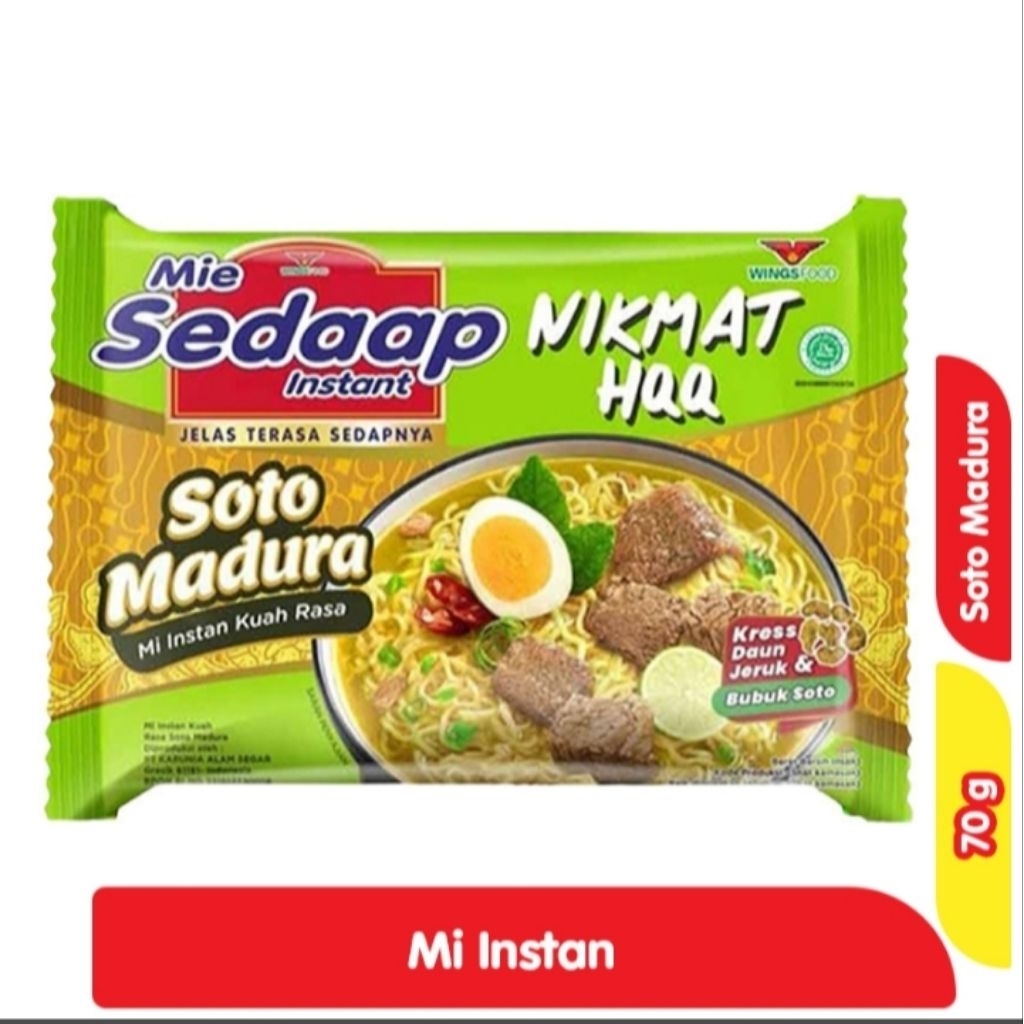 

Sedaap Mie Instan Soto Madura 70 g