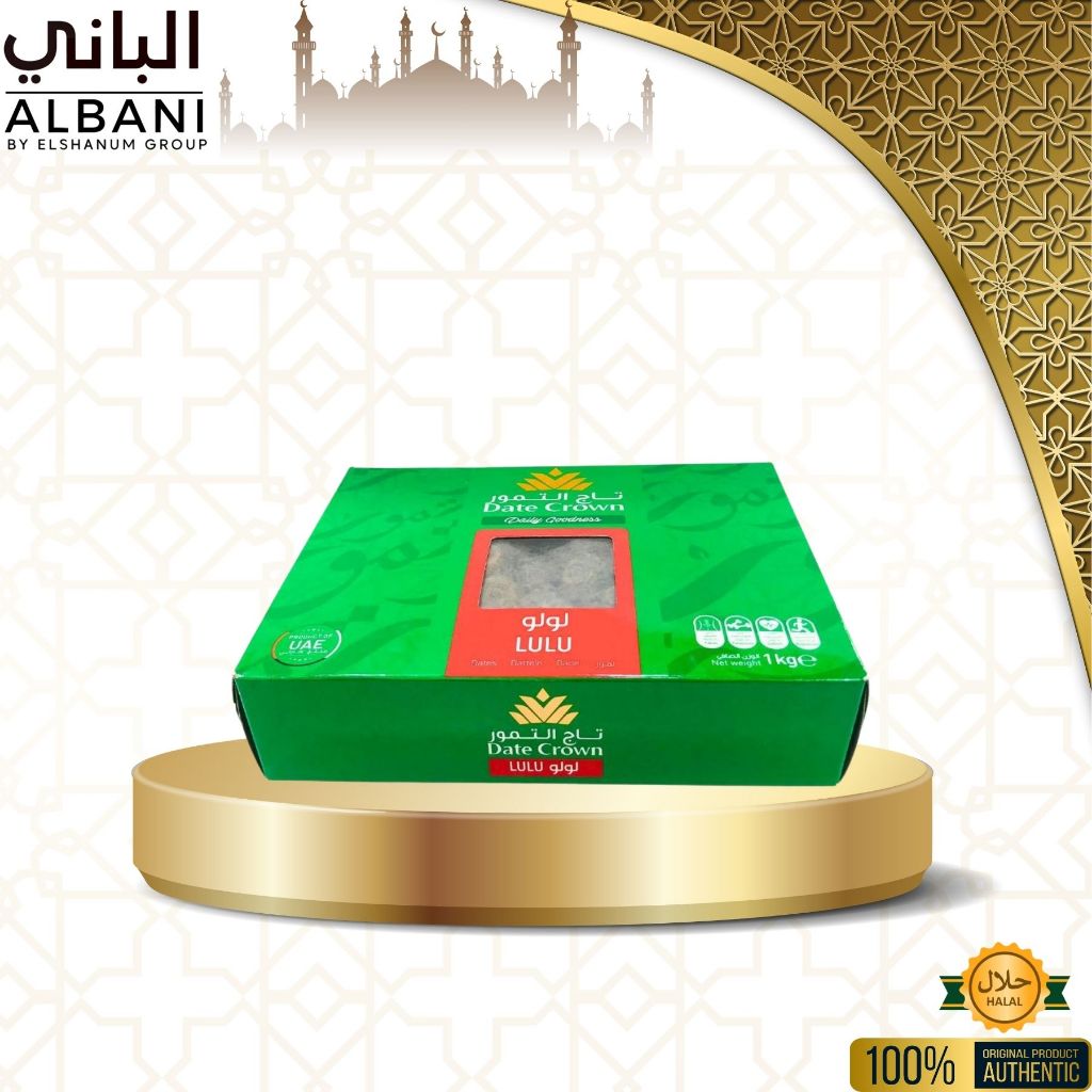

Date Crown Khalas Box 1kg / Kurma Khalas Premium / Korma Kholas Kiloan / Oleh Oleh Haji dan Umroh