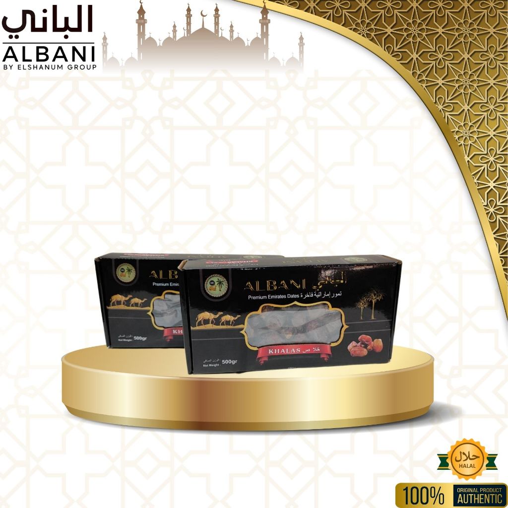 

[ NEW ] Kurma Khalas Albani Premium 500g / Kurma Khalas / Kurma khalas Al - Sa'ad / Khalas Albani