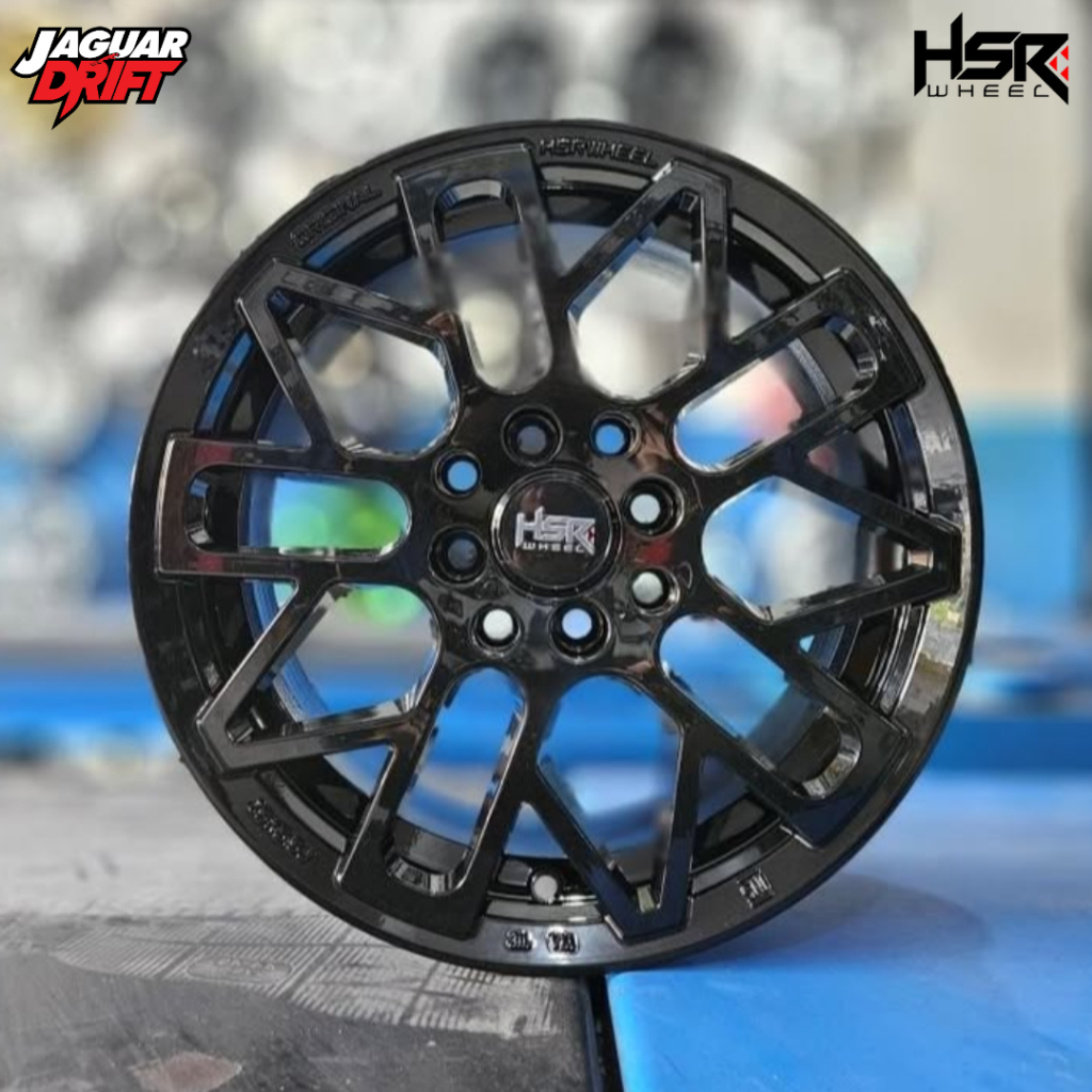 Velg Hsr R15 Untuk Mobil Mobilio Pelek Hsr Kaway Ring 15 Lebar 6,5 Warna Hitam