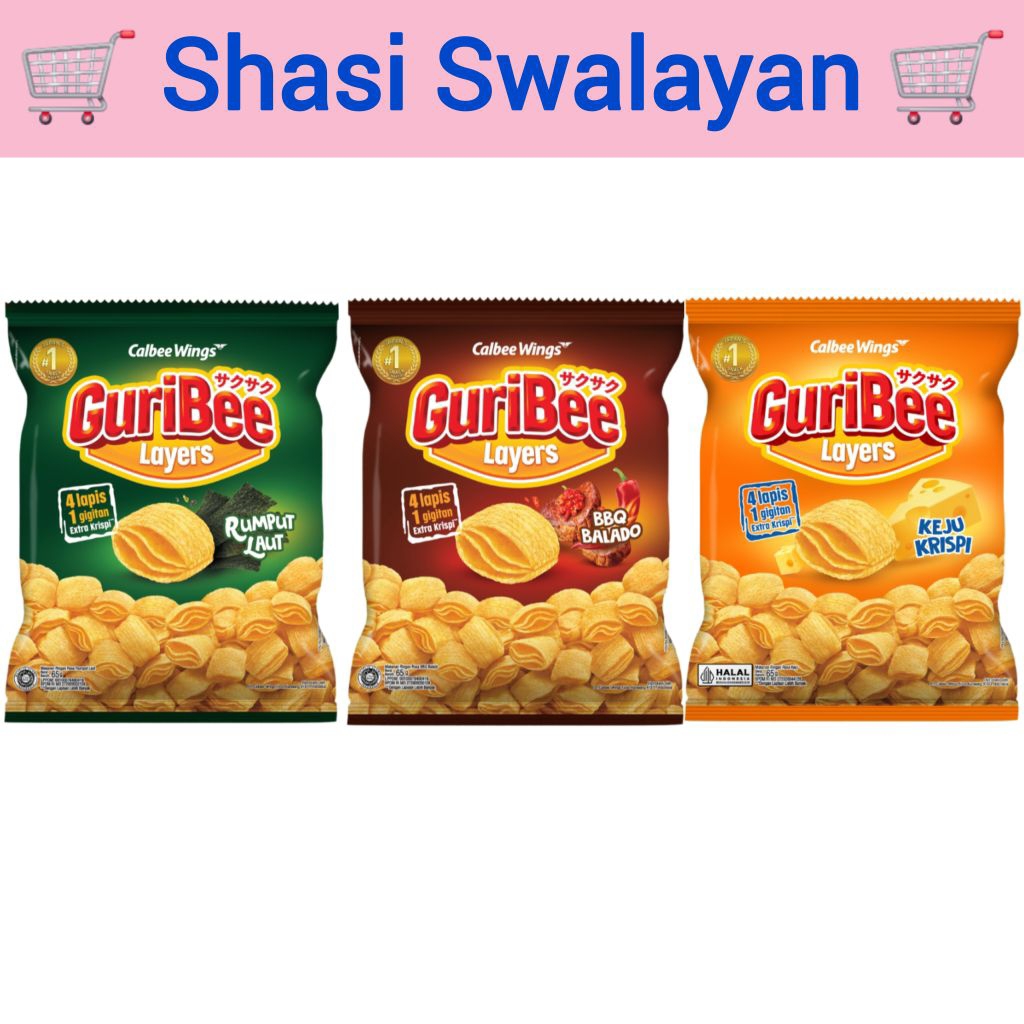 

GuriBee Layers Makanan Ringan 68 gr