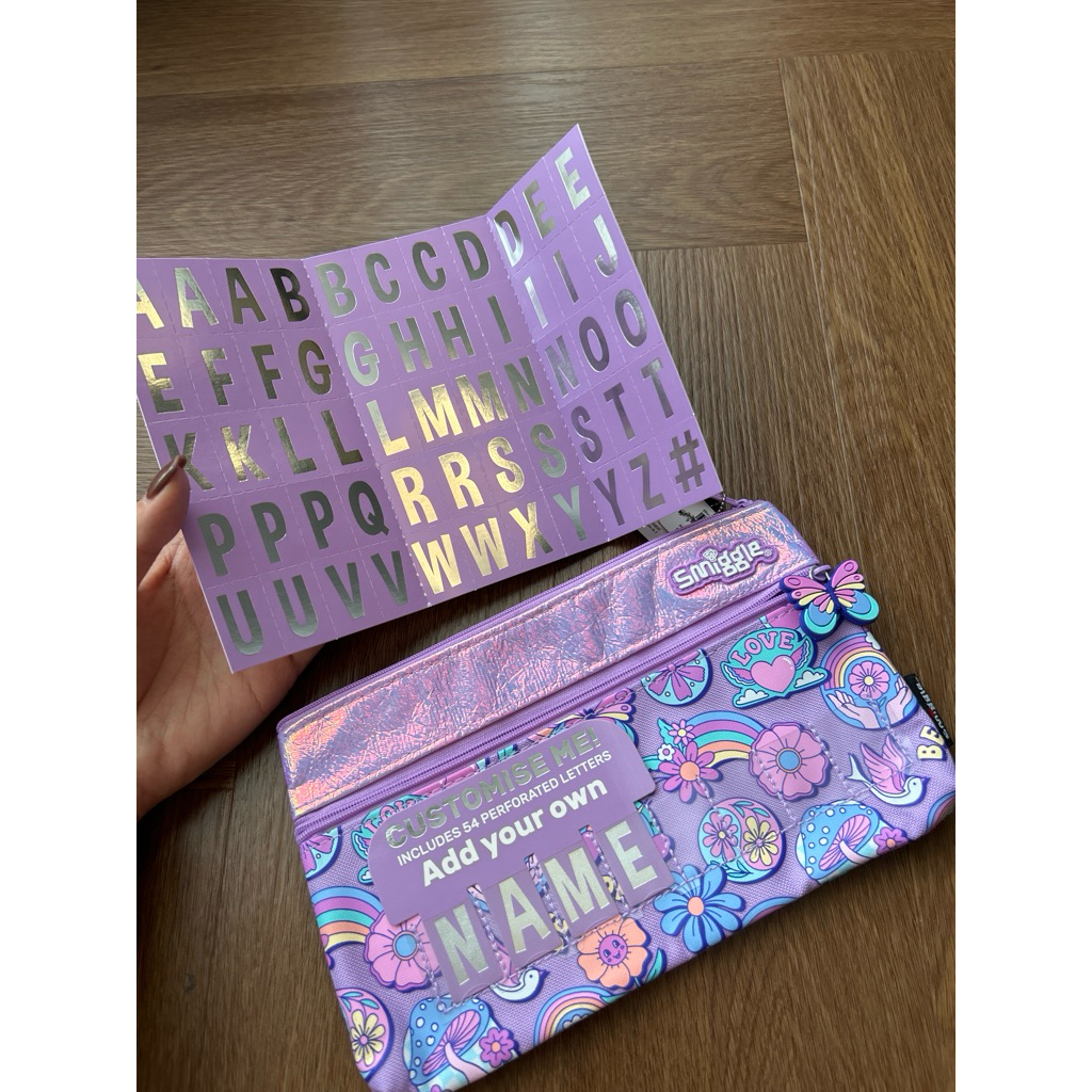 

SMIGGLE KOTAK PINSIL | motif kupu kupu pensil pulpen