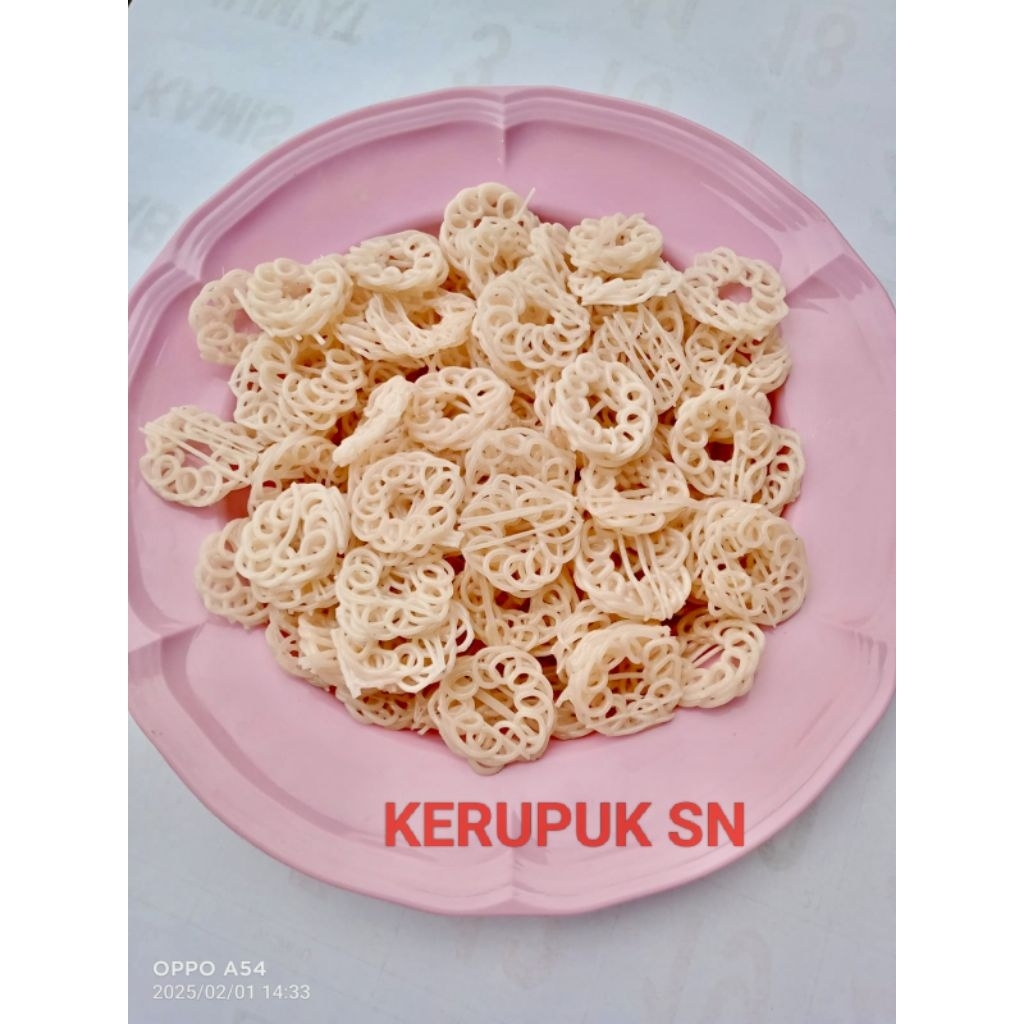 

Kerupuk SN Mawar Mentah Putih/Oren/Warna Warni