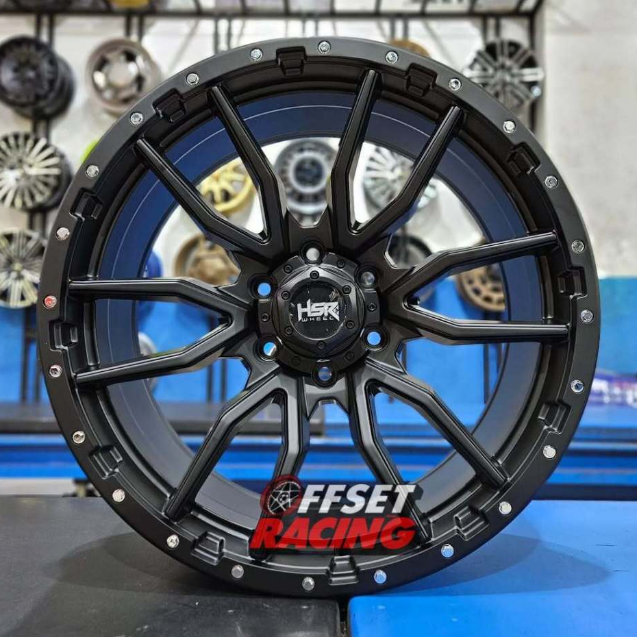 Velg HSR Ring 20 Pajero Fortuner Ranger Velg Mobil HSR OKASHI R20 Lebar 9 Lubang 6