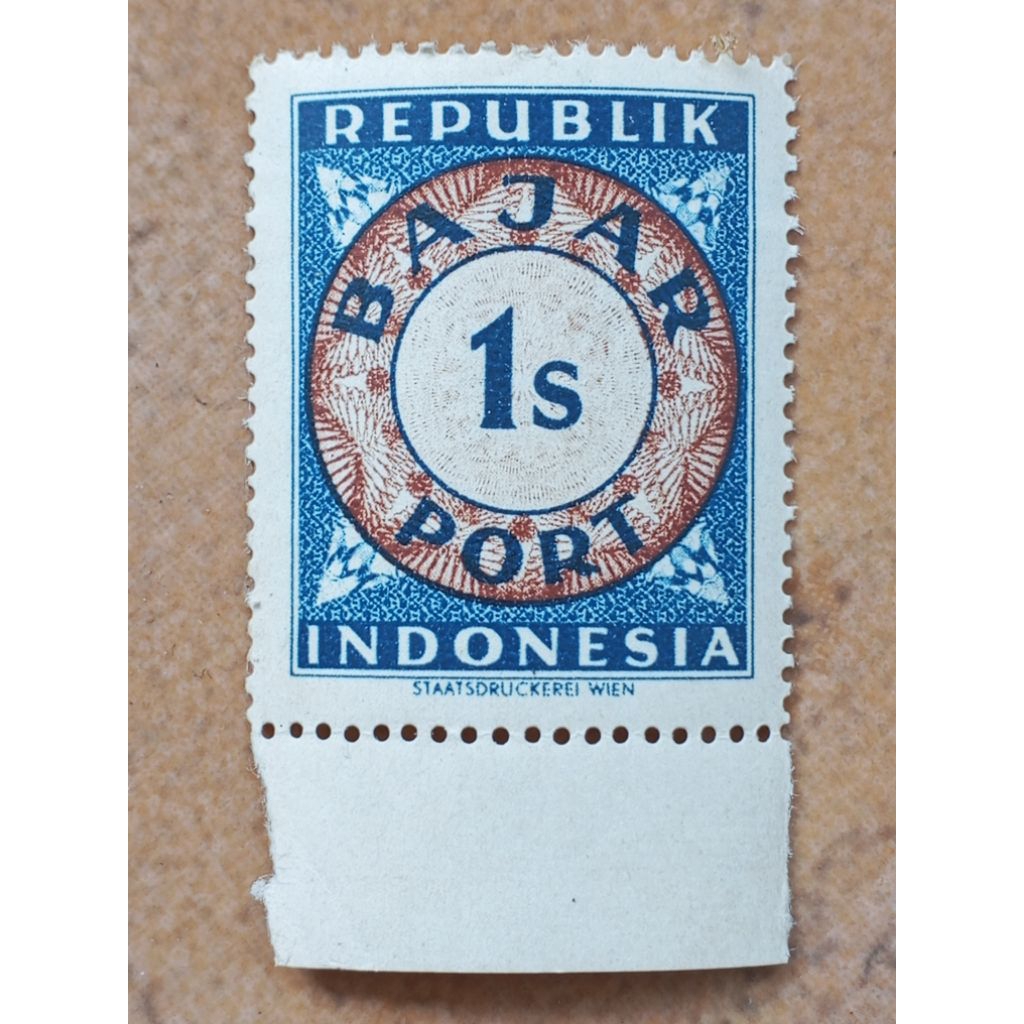 

prangko Indonesia Bajar port REPUBLIK INDONESIA 1SEN