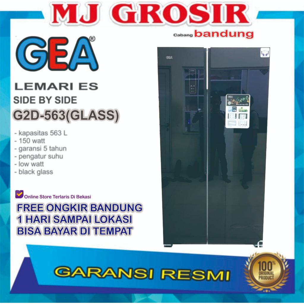KULKAS GEA G2D 563 LEMARI ES 2 PINTU G2D-563 G2D563 SIDE BY SIDE