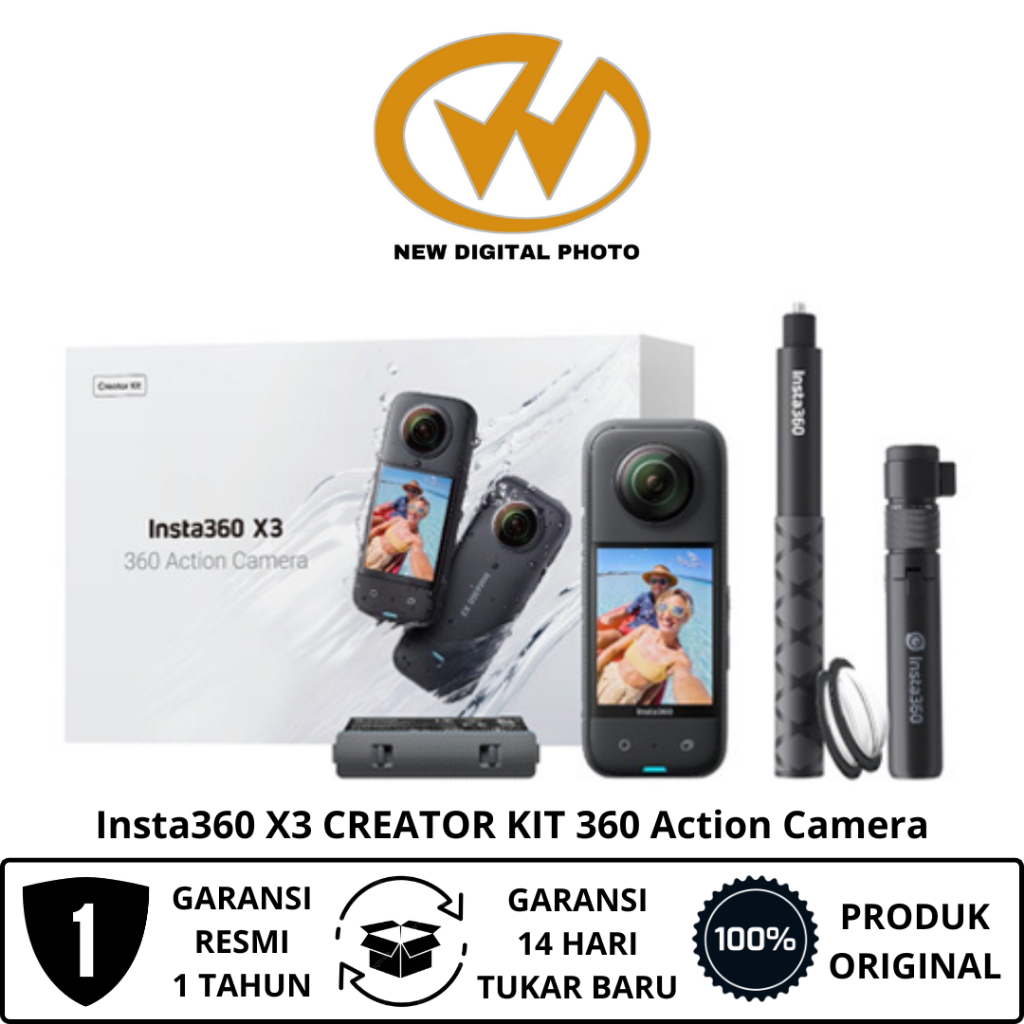 Insta360 X3 360° Camera Creator Kit / Kamera Insta 360 Action Camera