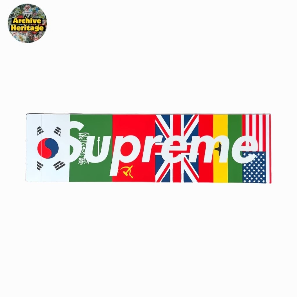 

sticker Supreme International Flags box logo stiker