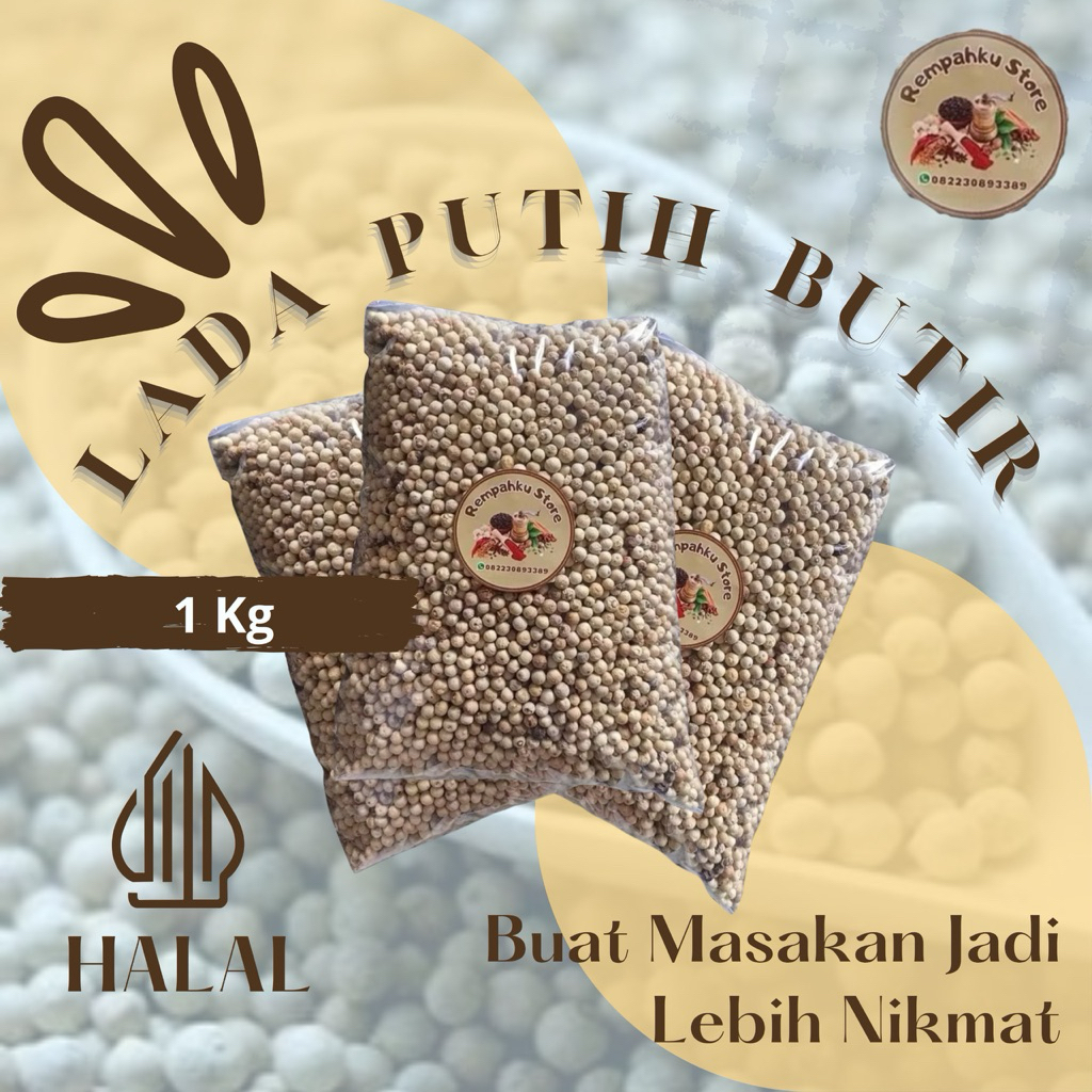 

Lada Putih Butir/Merica Super 1kg