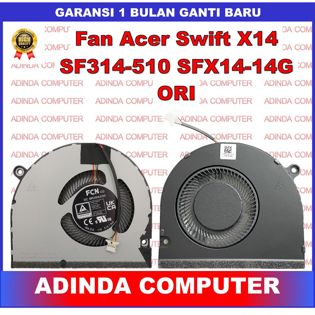 FAN ACER SWIFT ACER SWIFT X14 SF314-510 SFX14-41G S3X SF314-510G N20H3 ORI