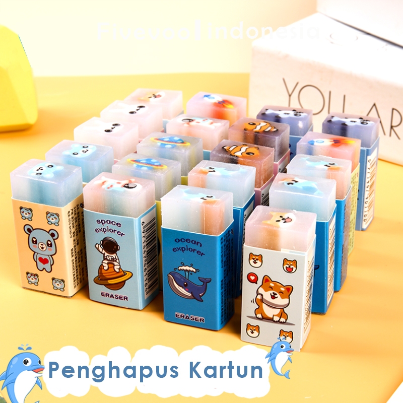 

FIVEVOO Penghapus Kartun Interaktif / Penghapus Gagal Pecah / Penghapus Siswa SD / Penghapus Bentuk Buah