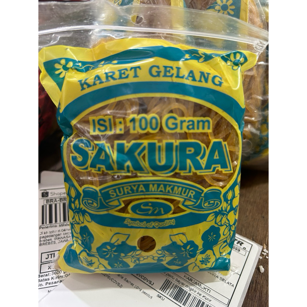 

Karet Gelang Sakura Kuning 100gram