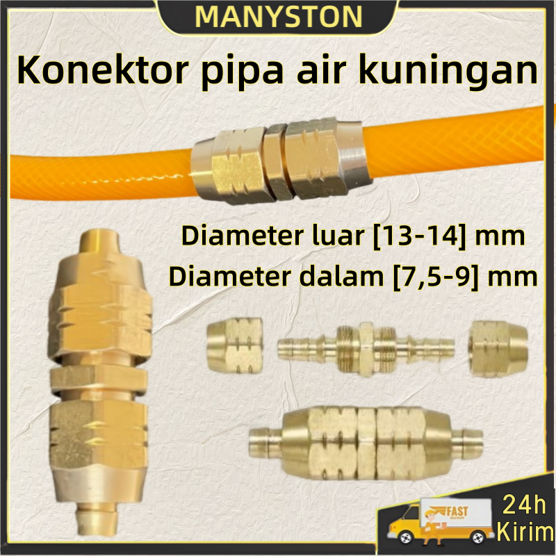 [SAMBUNGAN SELANG KOMPRESSOR] Sambungan selang Kuningan / Nepel Lurus Kuningan / Nepel Selang / Baha
