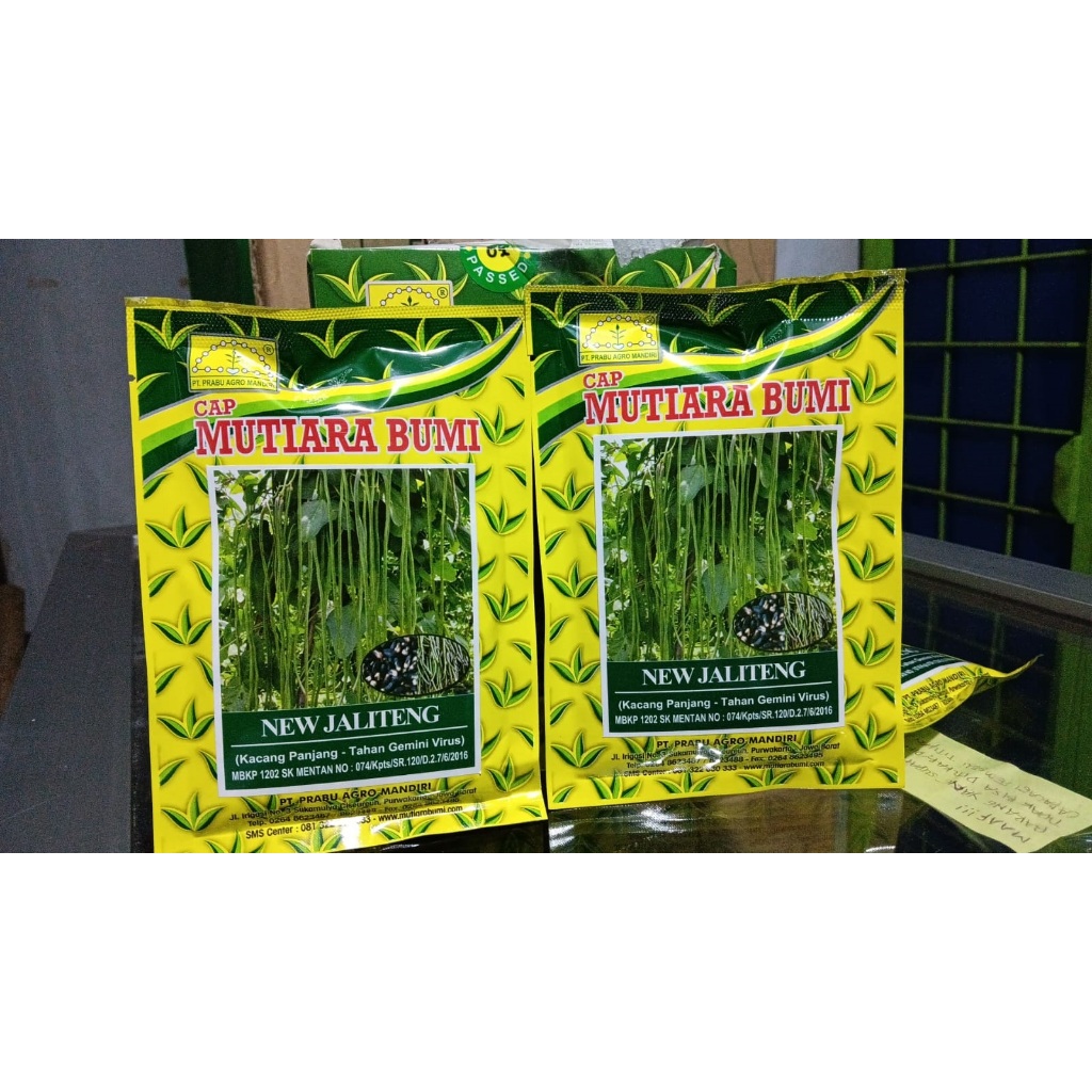 Benih Kacang Panjang New Jaliteng Bibit Sayuran Berkualitas 100gr