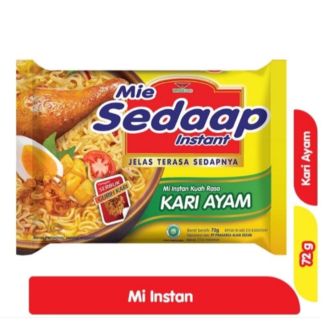 

Sedaap Mie Kuah Kari Ayam 72 g