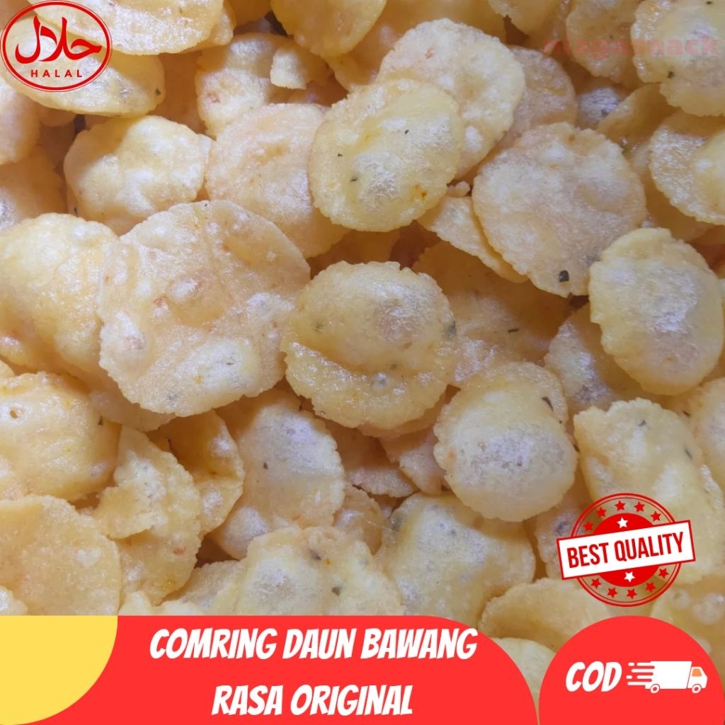 

Comring Daun Jeruk 500gram / Gemblong / Kecimpring Singkong Rasa Original / Cemilan Keripik
