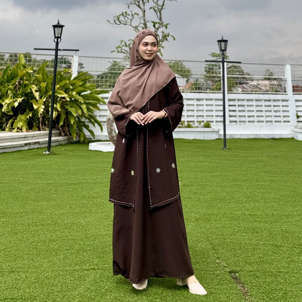HOT PRODUCT Abaya Melisa Series Bahan Sabrina Anti UV Gamis Daily Simple Syari Busui Friendly