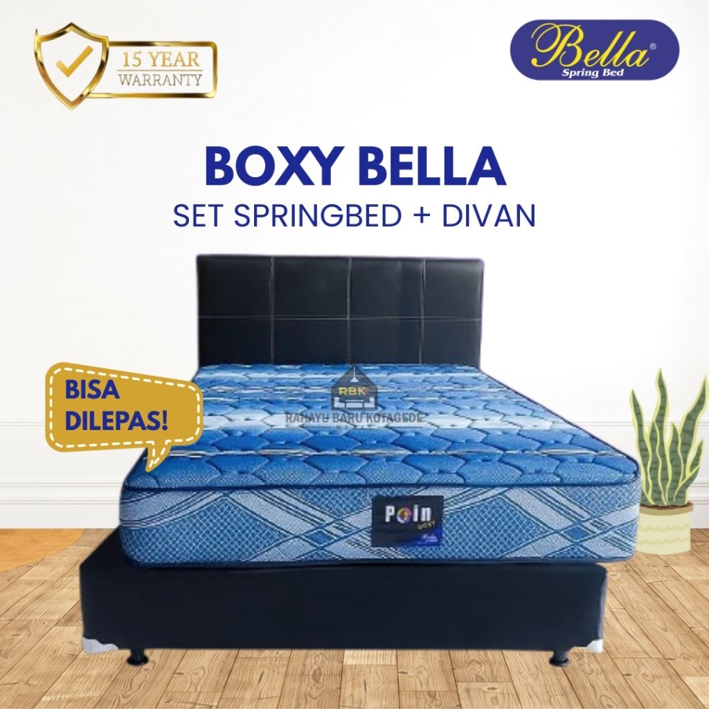 Set Springbed Bella Point Boxy Kasur Lepasan Springbed Jogja