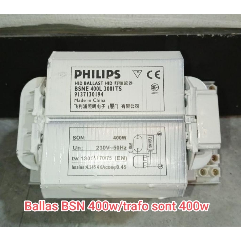 Ballas Bsn 400 philips /Ballas Sont 400w
