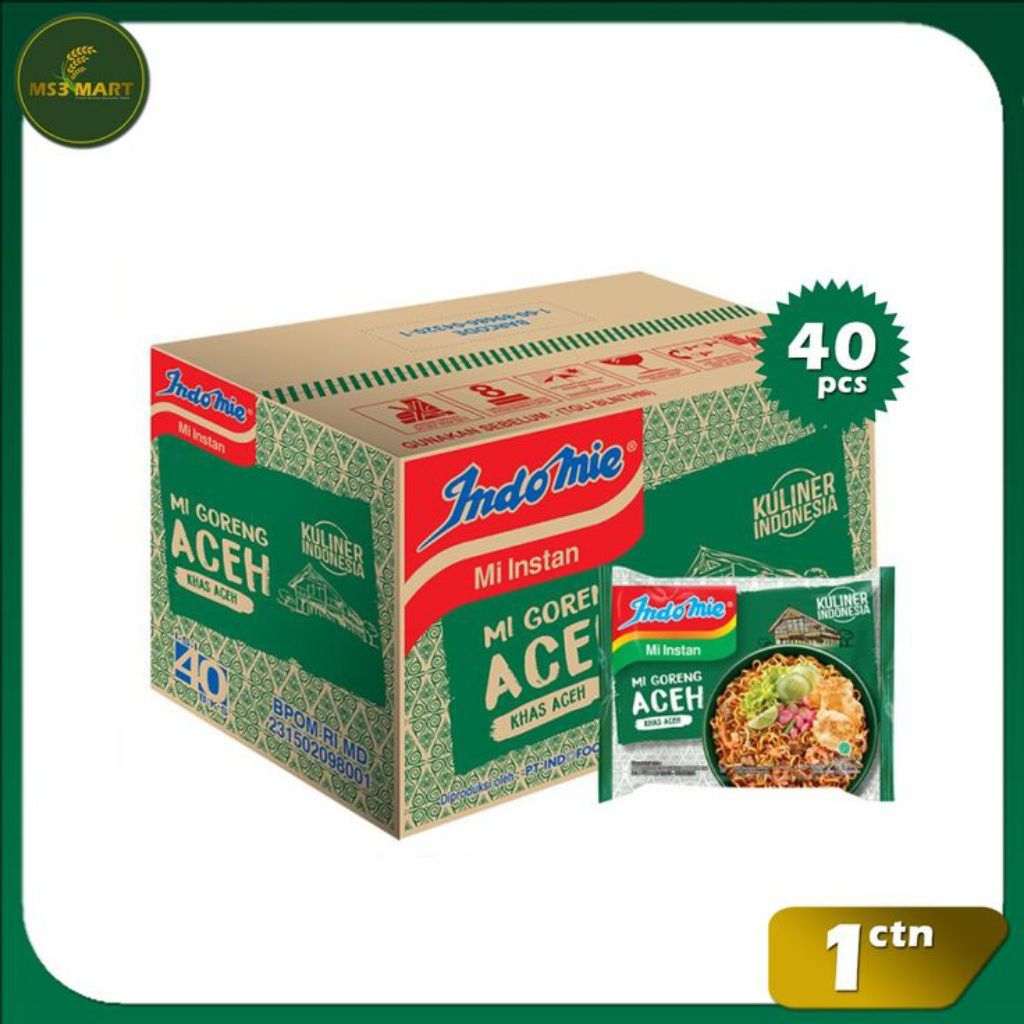 

INDOMIE GORENG ACEH | KARDUS/ KARTON | 40 Pcs