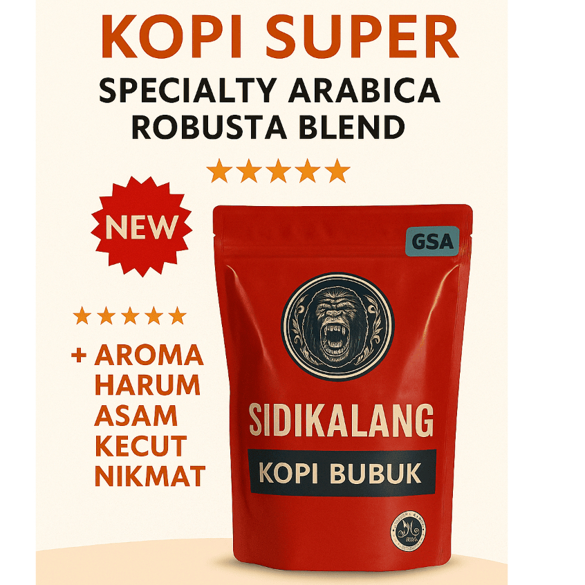 

Kopi Bubuk 1 kg Arabica Super 1kg Asli Sidikalang Medan Tanpa Gula Murah Arabika Kiloan