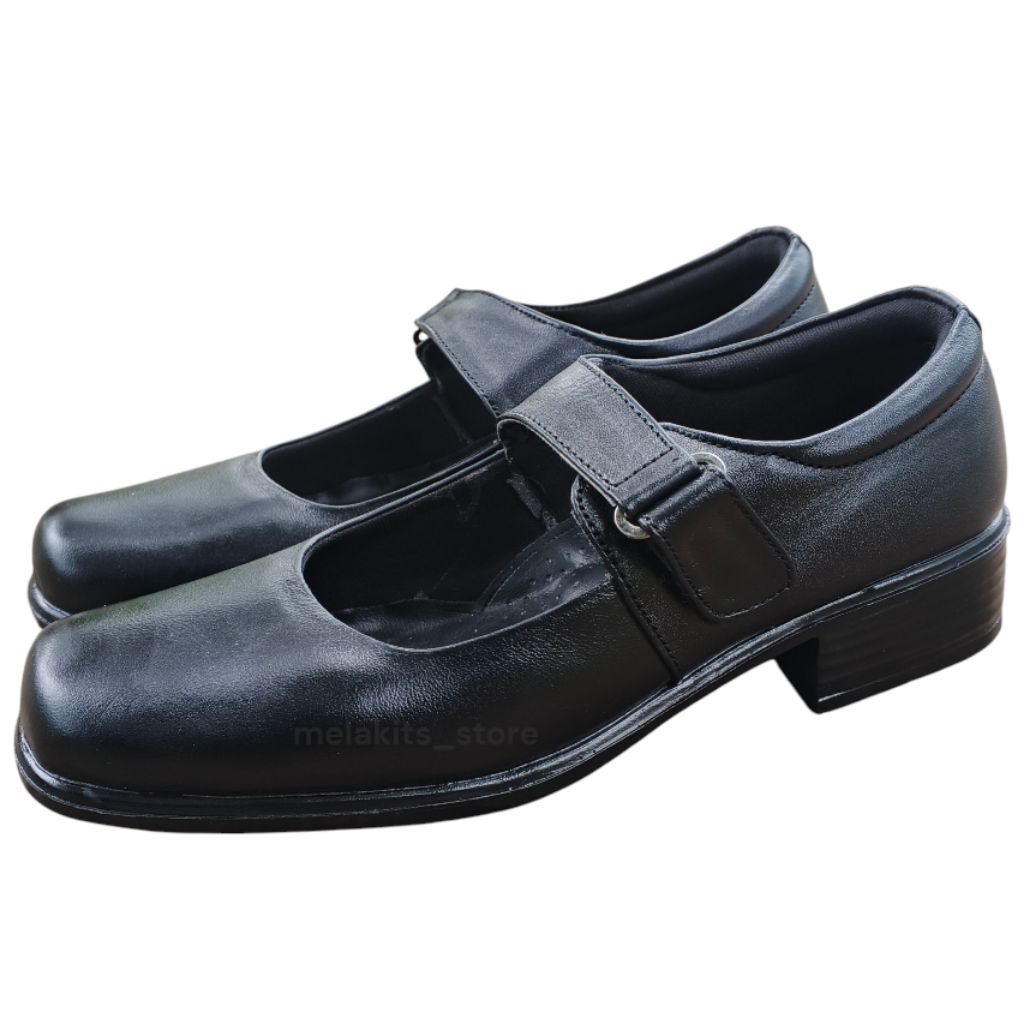 sepatu pantofel wanita kulit sapi asli