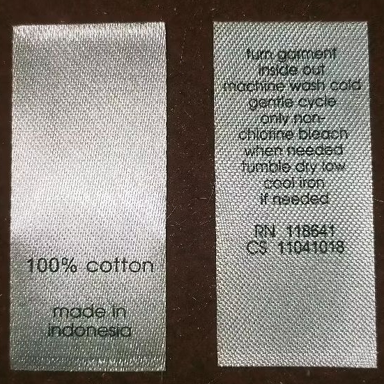 

tag label merekl (wash care misc) label tag cod118641