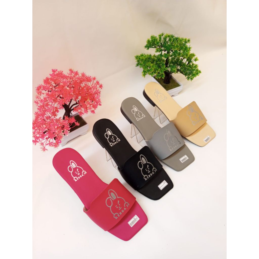 Sandal teplek wanita kekinian simple dan elegan kode 016