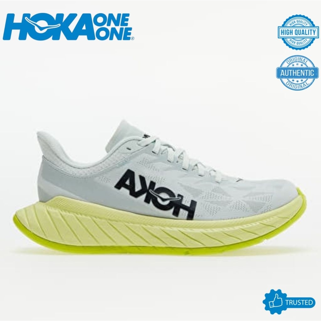 SEPATU RUNNING HOKA CARBON X2 LUMINARY GREEN