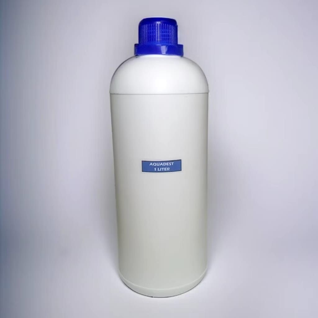 Air Suling Aquadest  H2O 1 Liter