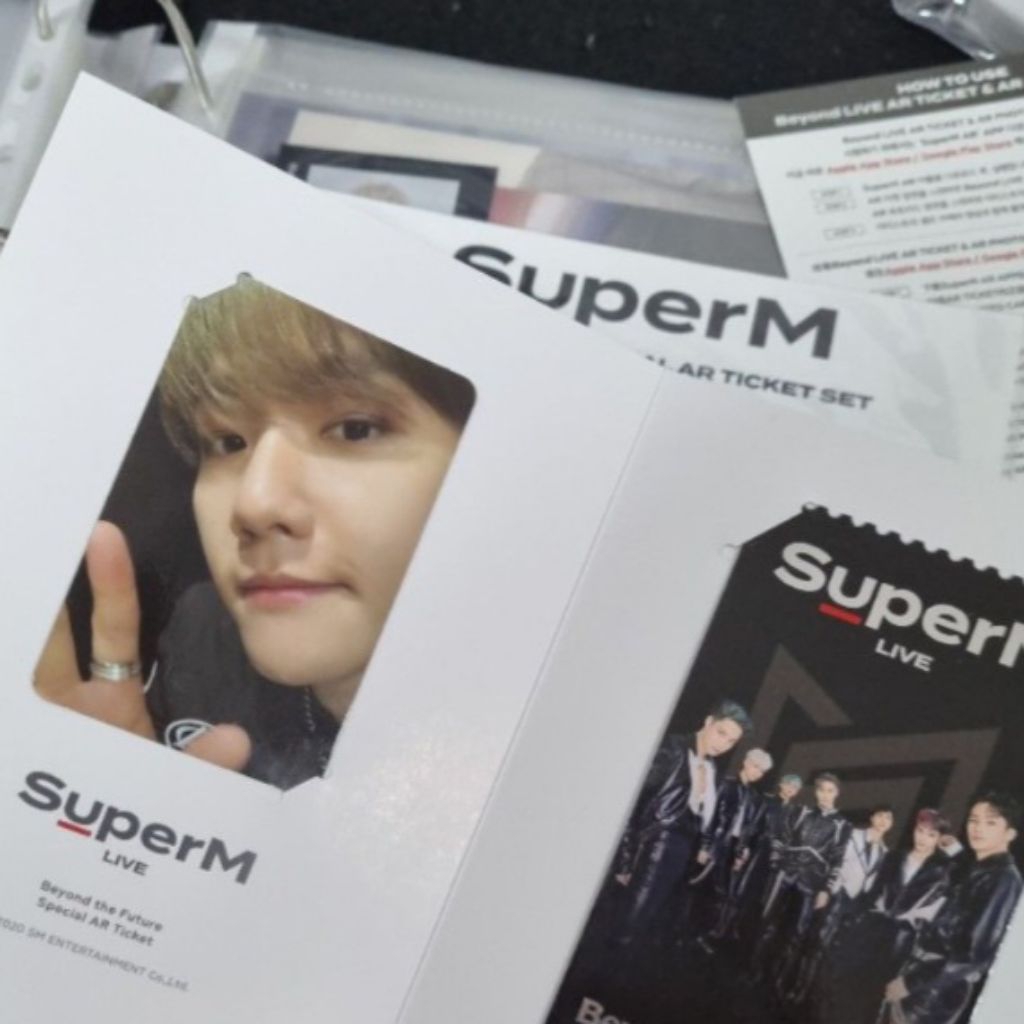 [READY STOCK - OFFICIAL] : Baekhyun AR Photocard ( Beyond Live ar Ticket SuperM )