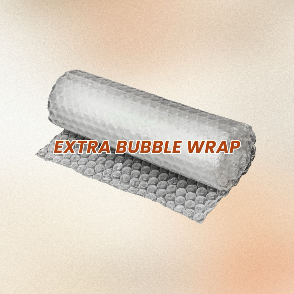 

Tambahan Bubblewrap untuk packing