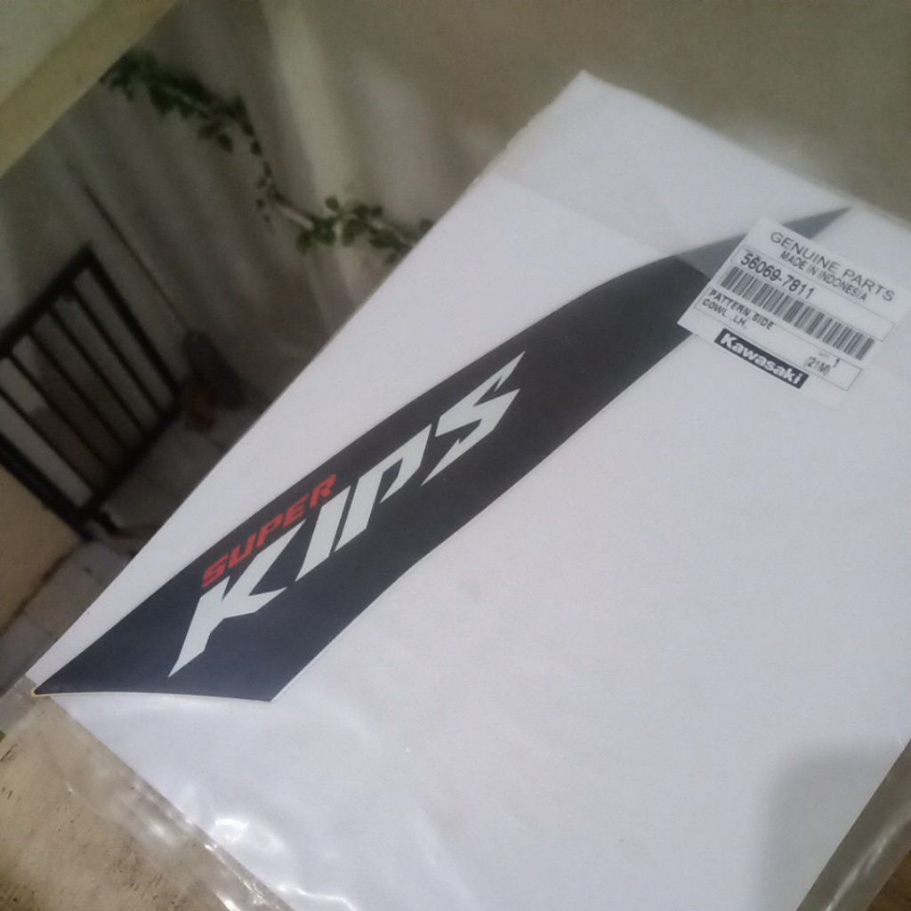 stiker superkips fairing sayap ninja rr new anniversary kiri original