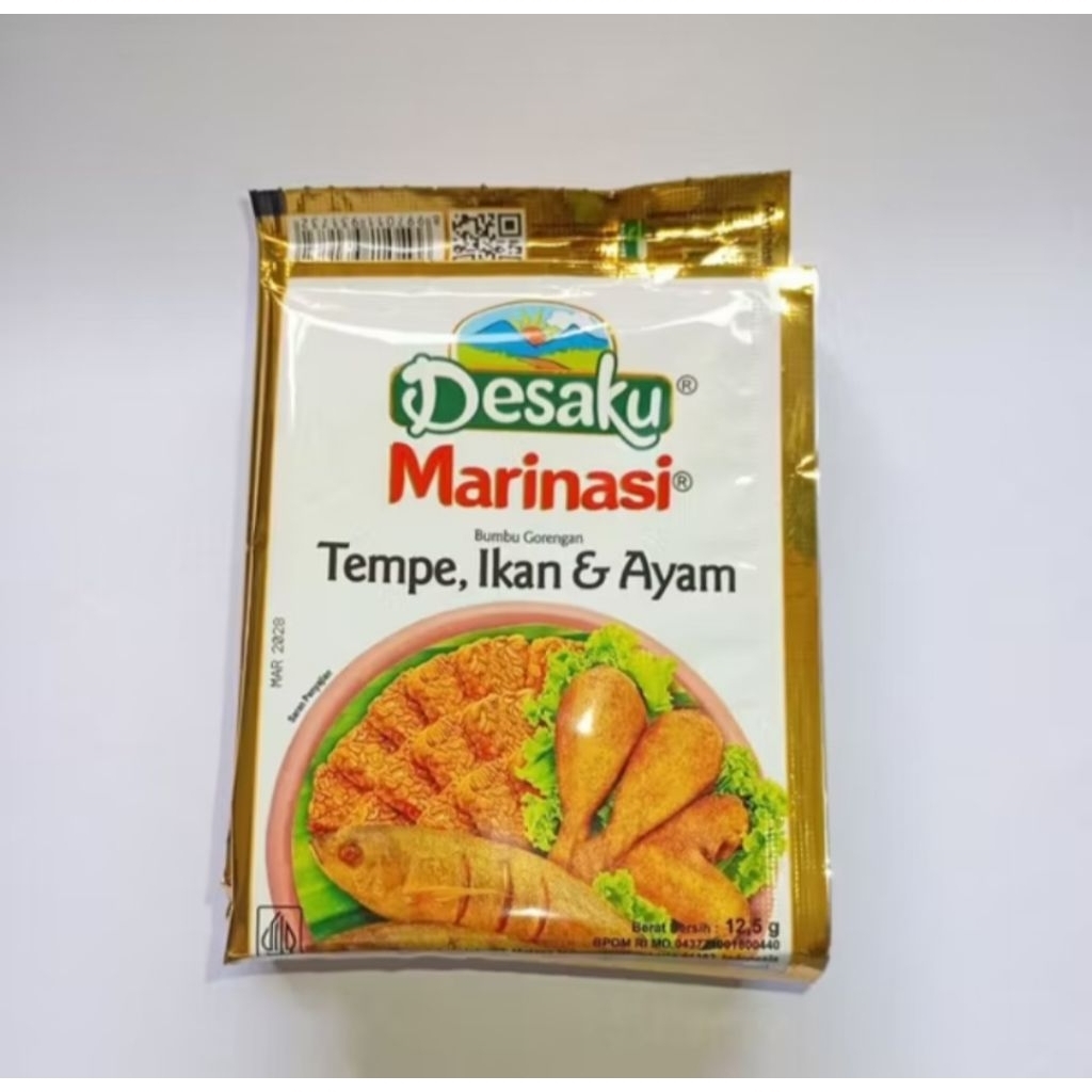 

Desaku Marinasi Bumbu Gorengan Tempe, Ikan, dan Ayam Sachet 12,5 gram