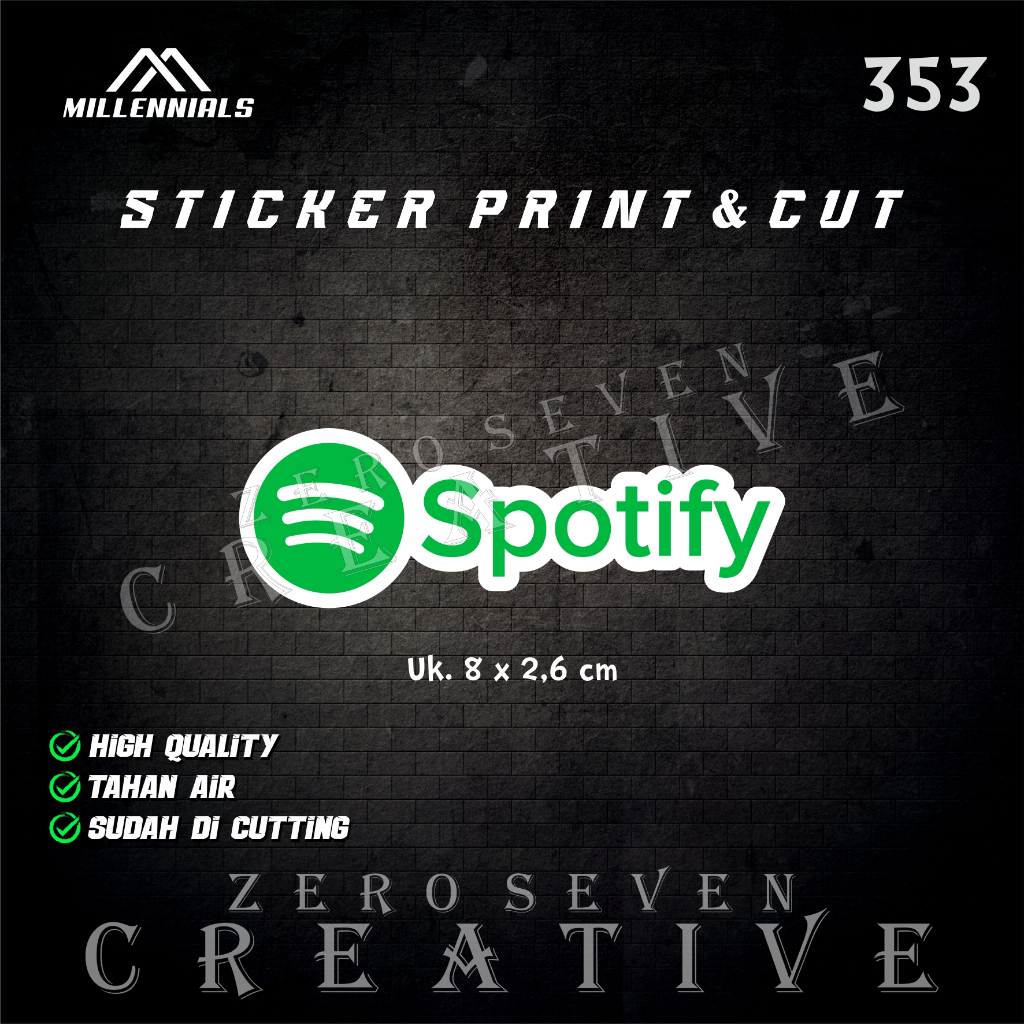 

STIKER SPOTIFY MUSIK / LAGU / STIKER VIRAL / LAPTOP / HANDPHONE / TUMBLER / AESTHETIC / VYNIL / ANTI AIR / PRINT & CUT