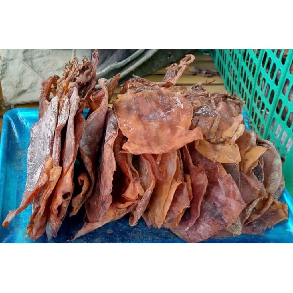 

cumi juhi sotong kering tawar ukuran agak kecil