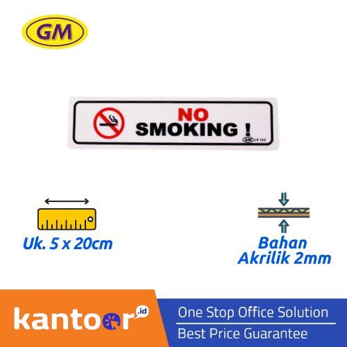 

GM LABEL NO SMOKING (KECIL)