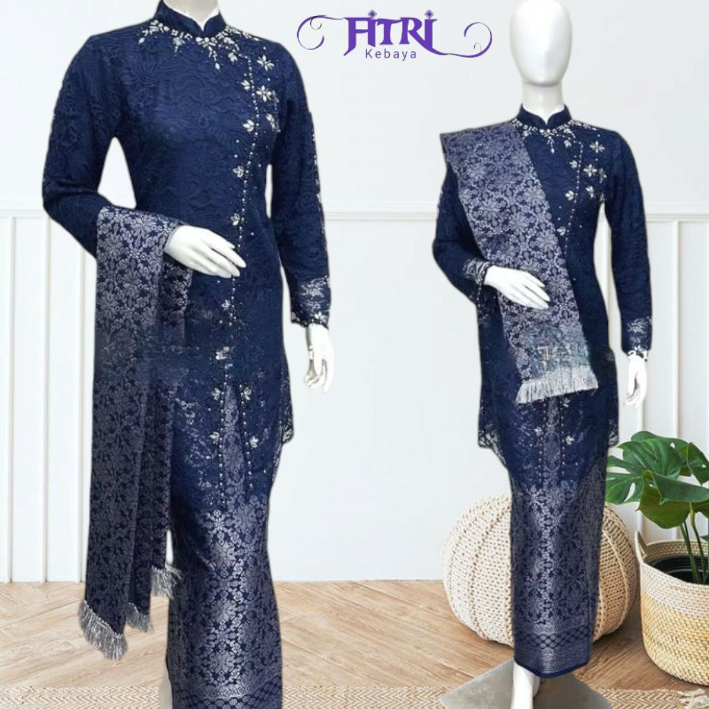 Kebaya Tunik Payet Janggan Mix Songket Kebaya Wanita Kondangan Pesta Kebaya Wisuda Kebaya Ibu Besan