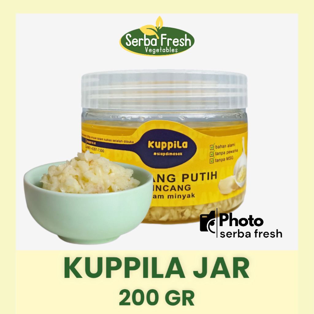 

KUPPILA JAR 200GR BAWANG PUTIH CINCANG SERBA FRESH