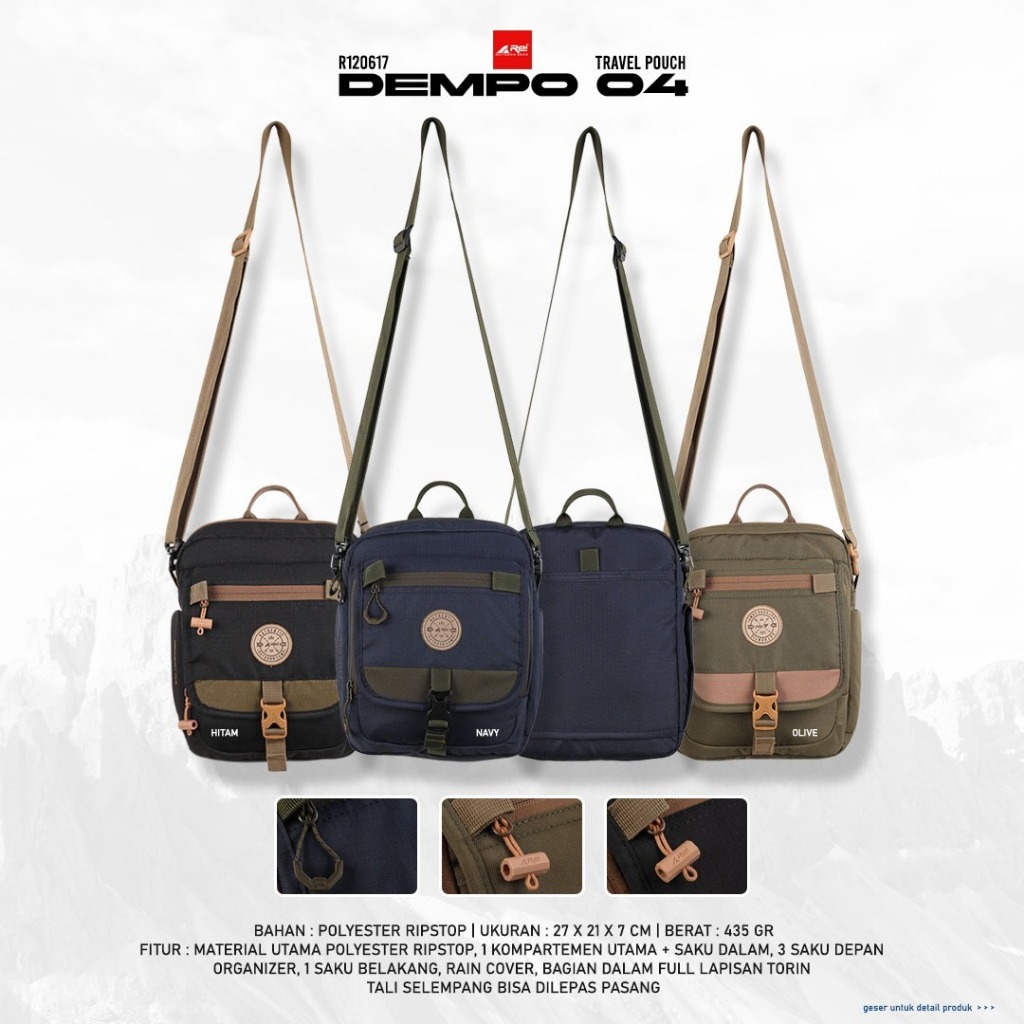 AREI TAS SELEMPANG / Travel Pouch Arei Dempo 04 Tas Selempang Arei Outdoorgear