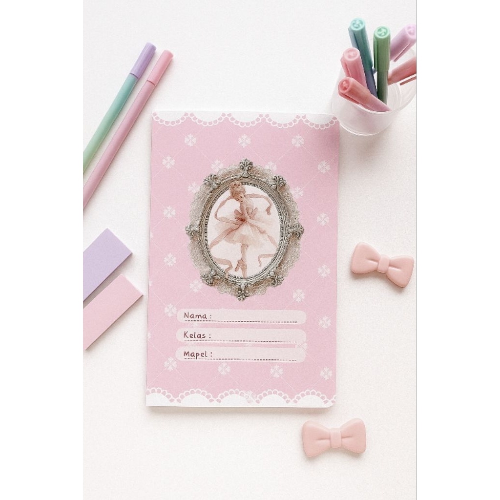 

( ISI 5 ) TERMURAH SAMPUL BUKU PINK VINTAGE COQUETE AESTHETIC | BUKU BIGBOSS