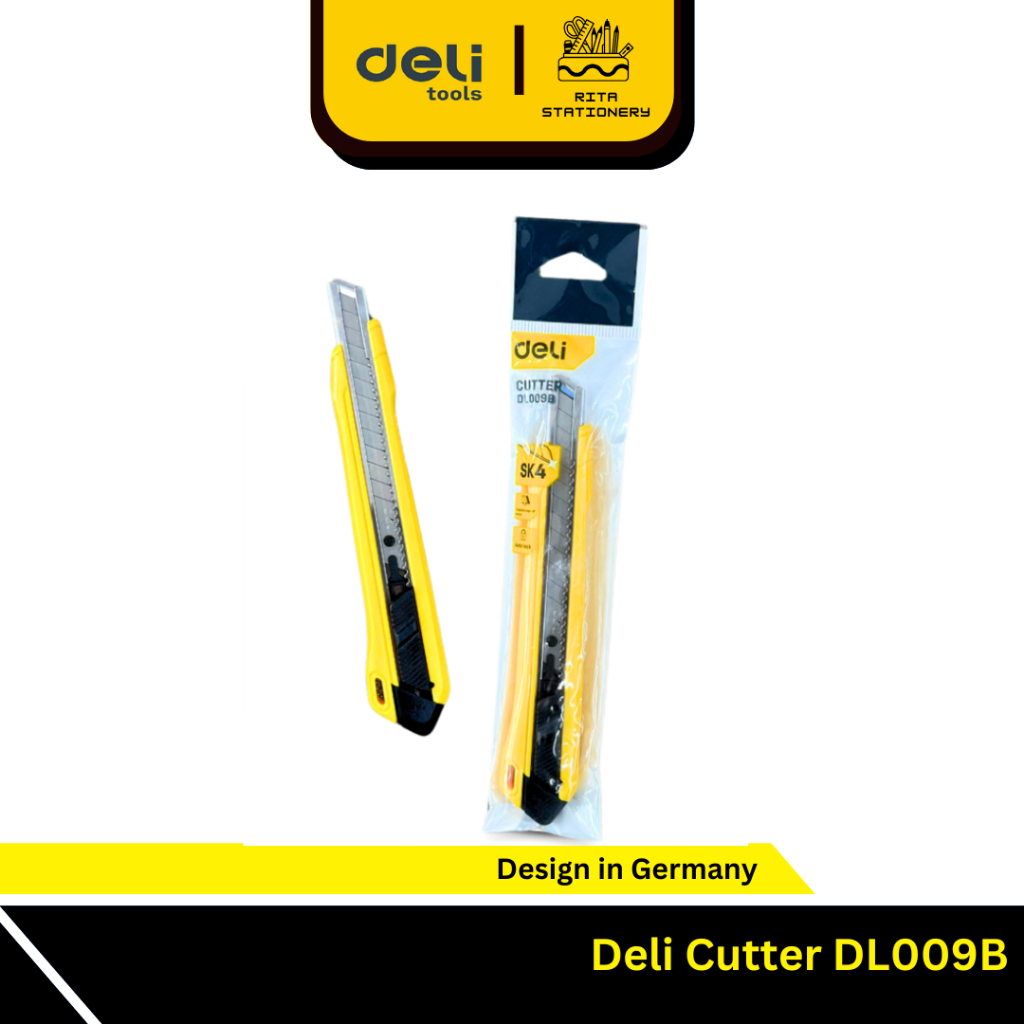

Deli Pisau Cutter Plastic KECIL - Cuter Pemotong Kertas Kater DL009B
