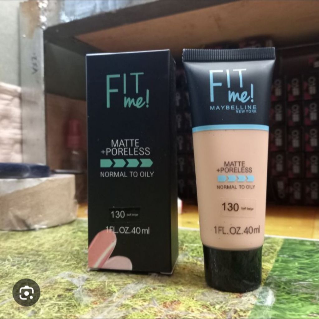 Buff Beige Fit Me! Foundation Matte Maybelline 40ml Normal to Oily Poreless Shade 130