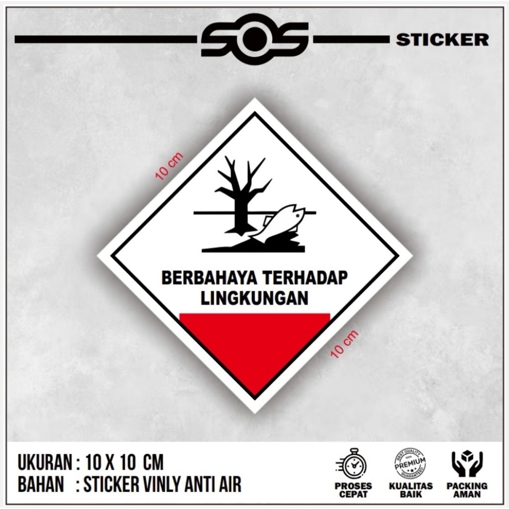 

STICKER SIGN / STICKER TANDA + STICKER LABEL PERINGATAN B3 BERBAHAYA TERHADAP LINGKUNGAN HIDUP + STICKER LABEL + STICKER PERINGATAN