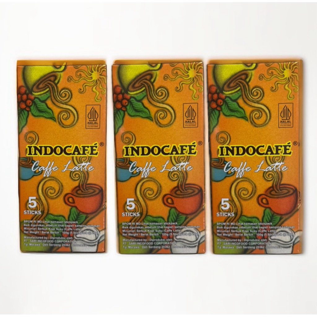

Indocafe Caffe Latte 5 sticks x 20 gr