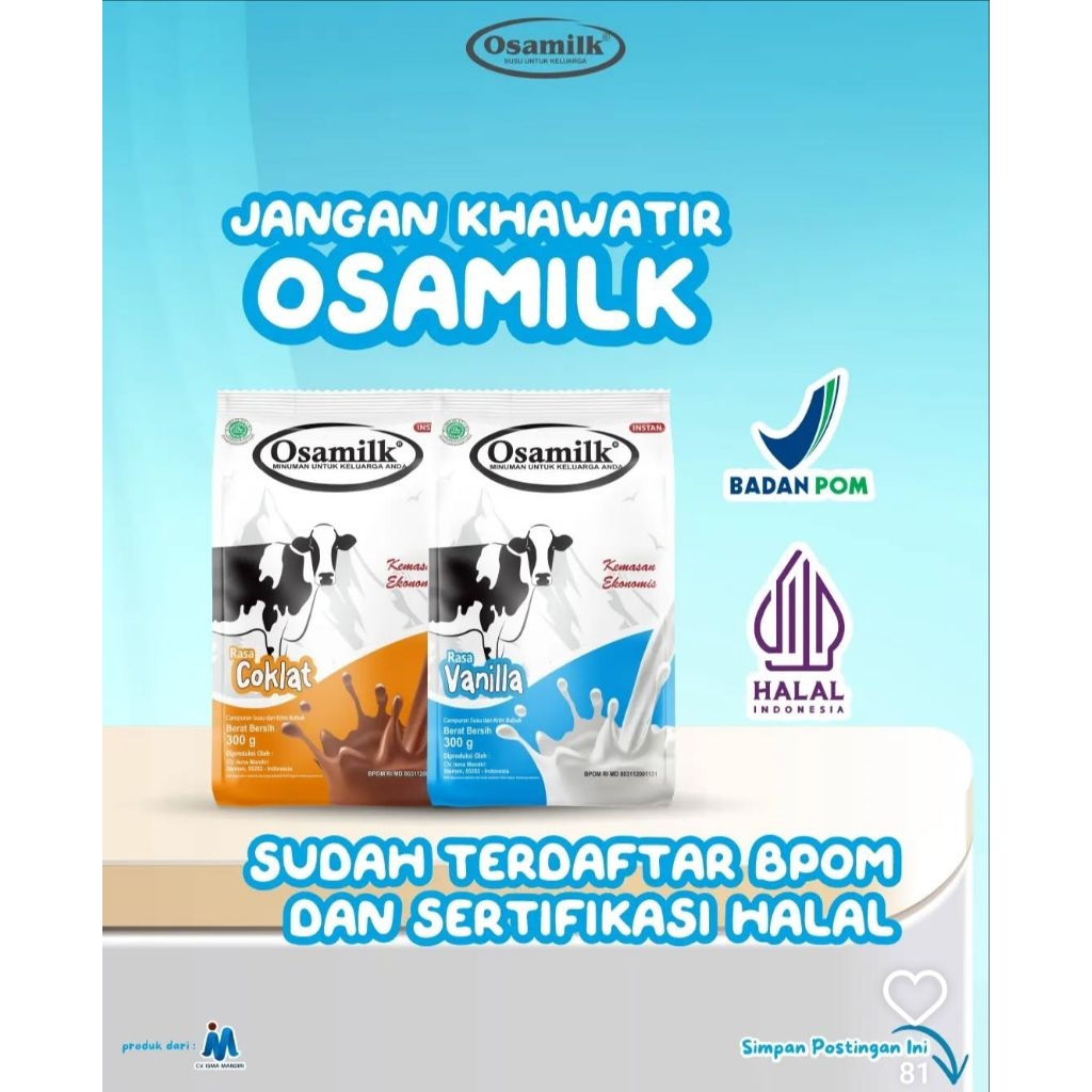 

VIRAL PENGGEMUK BADAN - OSAMILK - PENGGEMUK BADAN - SUSU OSAMILK