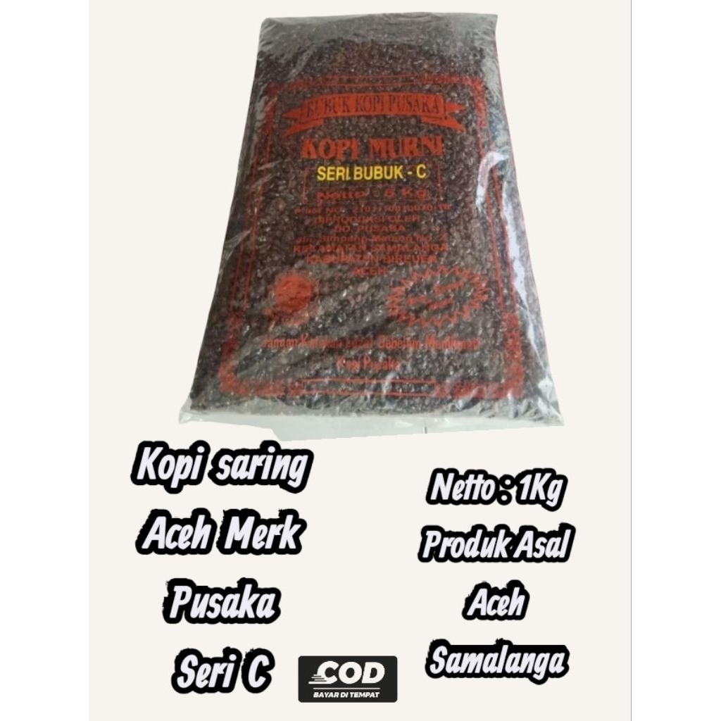 

Harga Spesial 1Kg Bubuk Kopi Saring Pusaka Seri C