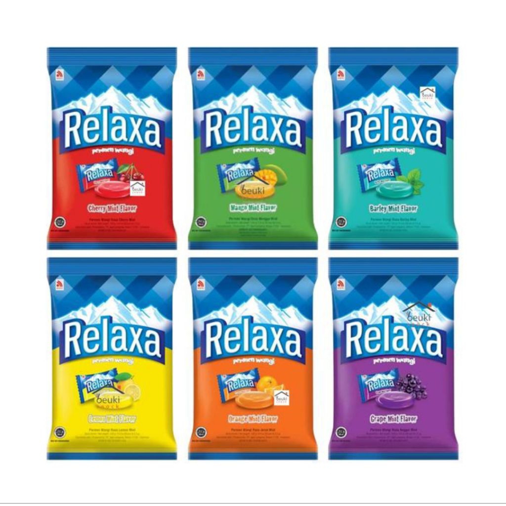 

PERMEN RELAXA sak 125gr/pack [isi 50]